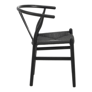 Καρέκλα Wishbone Μαύρο 53.5x57x74 cm - Img 3