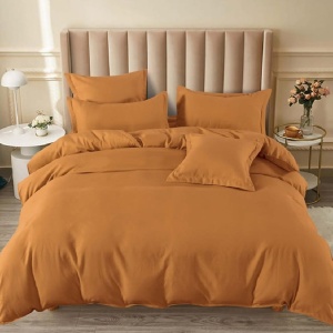 Κλινοσκεπάσματα με Λάστιχο 180x200 Junne Camel Dark 6 Τεμάχια (Finet)