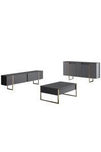 Κονσόλα Luxe Καρυδί 160x35x80 cm - Img 8