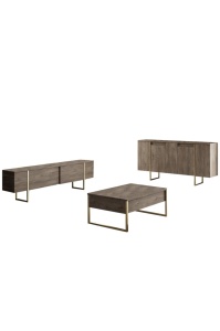 Κονσόλα Luxe Καρυδί 160x35x80 cm - Img 8
