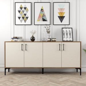 Κονσόλα Kiev Walnut-Cream