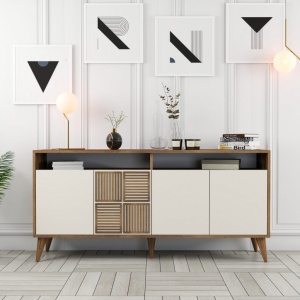 Κονσόλα Milan 160 - Walnut, Cream