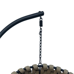 Κούνια Κήπου Makito Pako World, Μαύρο, PVC, Μπεζ-Γκρι, 100x105x195 cm - Img 6