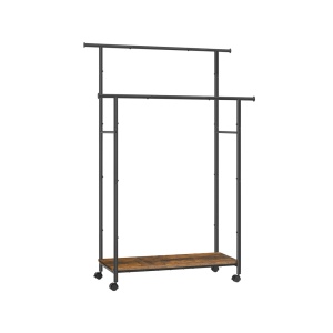 Κρεμάστρα με Ρόδες Songmics Καφέ 98.5x39.6x156.8 cm