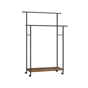 Κρεμάστρα με Ρόδες Songmics Καφέ 98.5x39.6x156.8 cm