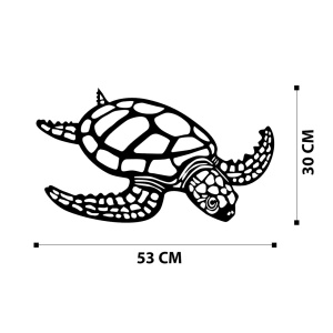 Μεταλλικός πίνακας Caretta Μαύρο 53x30 cm - Img 6