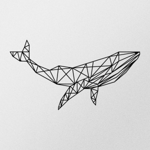 Μεταλλικός πίνακας Whale Μαύρο 56x31 cm - Img 4