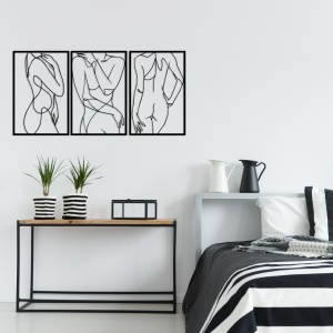 Μεταλλικός πίνακας Sexy Μαύρο 103x50 cm