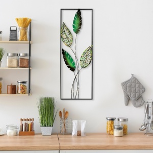 Μεταλλικός πίνακας Timeyi Πολύχρωμος 32x90 cm