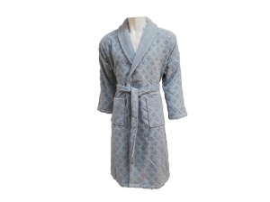 Μπουρνούζι Jacquard Velour, Unisex, Clerica Blue