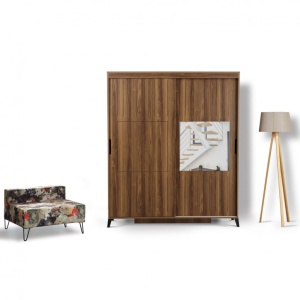 Ντουλάπα Pasific Home Fuga - 190 Ceviz Dolap