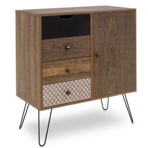 Ντουλάπι με Συρτάρια Boho Walnut 79.5x39.5x86 cm
