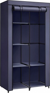 Ντουλάπα Ρούχων, Songmics, Σκούρο Μπλε, 88x45x168 cm - Img 2