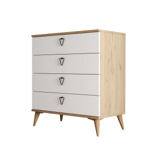 Ντουλάπα Versa Δρυς 80x90.8x45 cm - Img 3