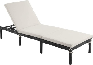 Ξαπλώστρα Songmics, 59 x 198 x 28 cm, Μπεζ,150 kg, GCB27BRV2