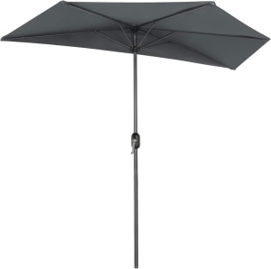 Ομπρέλα σκίασης, Songmics, 2,7 m, Ημικυκλική, UPF 50+, Γκρι
