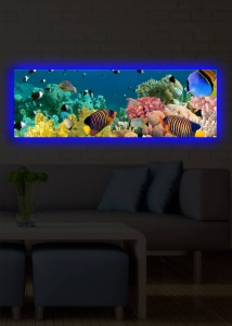 Πίνακας με LED 3090DACT Πολύχρωμο 30x90x3 cm
