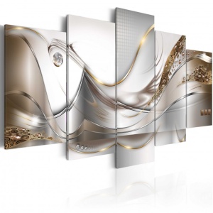 Πίνακας - Golden Flight 100x50 cm