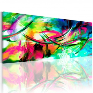 Πίνακας - Madness of color 150x50 cm