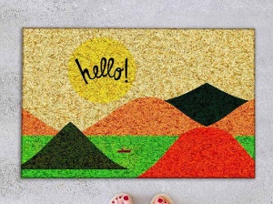 Πατάκι Εισόδου Mountains, 40x60 cm, Λαστιχένια Βάση