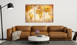 Πίνακας από φελλό - Antique Travel [Cork Map] 90x60 cm - Img 2
