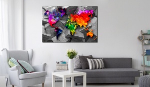 Πίνακας από φελλό - Cubic World [Cork Map] 120x80 cm - Img 2