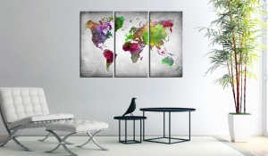 Πίνακας από φελλό - Diversity of World [Cork Map] 120x80 cm - Img 2