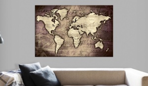 Πίνακας από φελλό - Precious World [Cork Map] 90x60 cm - Img 2