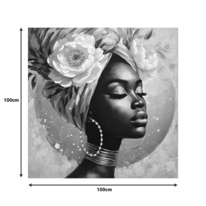 Πίνακας καμβά Giara Inart, Pako World, 100x3x100 cm - Img 2