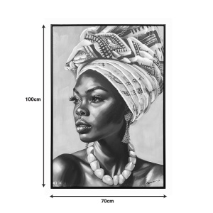 Πίνακας καμβά Zaira E, Pako World, με κορνίζα, 70x3.5x100 cm - Img 2
