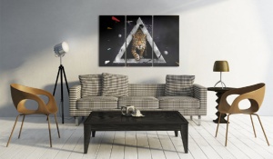 Πίνακας - Cheetah incoming! 90x60 cm - Img 2