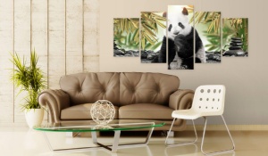 Πίνακας - Cute Panda Bear 100x50 cm - Img 2
