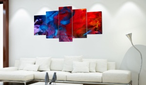 Πίνακας - Dance of Colourful Flames 200x100 cm - Img 2