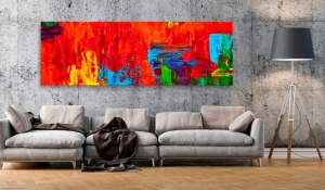 Πίνακας - Fiery Fantasy 150x50 cm - Img 2
