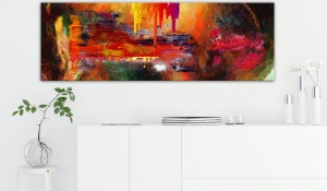 Πίνακας - Hell (1 Part) Narrow 135x45 cm - Img 2