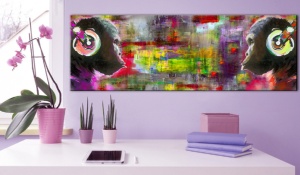 Πίνακας - Musical Duet 150x50 cm - Img 2