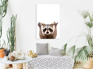 Πίνακας - Raccoon (1 Part) Vertical 80x120 cm - Img 2