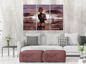 Πίνακας - Without Shame (3 Parts) 120x80 cm - Img 2