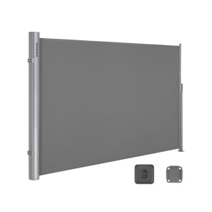 Πλευρική τέντα Songmics Γκρι 180x350 cm