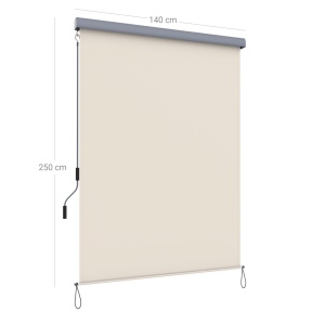 Πλευρική τέντα Songmics Μπεζ 140x250 cm - Img 6