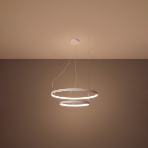 Πολυέλαιος LED Rio 55x78, Λευκός, 3000K, 78x78x150 cm - Img 3