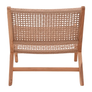 Πολυθρόνα Κήπου Beatrice Boho Pako World Φυσικό 65x78x68 cm - Img 5