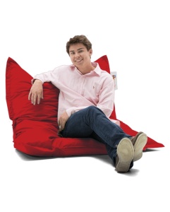 Πολυθρόνα Πουφ Κήπου Cushion Κόκκινο 100x100x20 cm