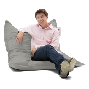 Πολυθρόνα Πουφ Κήπου Cushion Pouf Γκρι 100x100x20 cm - Img 2