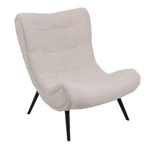 Πολυθρόνα Silla, Pako World, Ύφασμα, Μπεζ, 97x80x100 cm