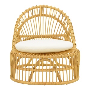 Πολυθρόνα με μαξιλάρι Tromso Boho Φυσικό 80x85x98 cm - Img 4