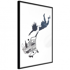 Πόστερ - Banksy: Shop Until You Drop, με μαύρη κορνίζα, 40x60 cm