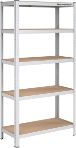 Ράφι Songmics, 5 Ράφια, 40 x 90 x 180 cm, Silver, GLR40SV