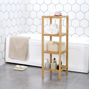 Ράφι Songmics Μπεζ 33x33x96 cm - Img 2