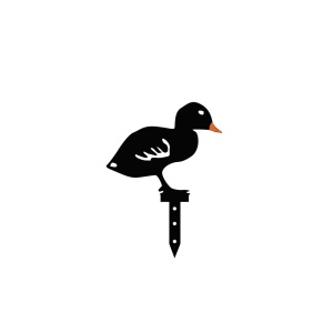 Σετ μεταλλικά διακοσμητικά αξεσουάρ κήπου Ducks Μαύρο 20x15 cm - Img 8
